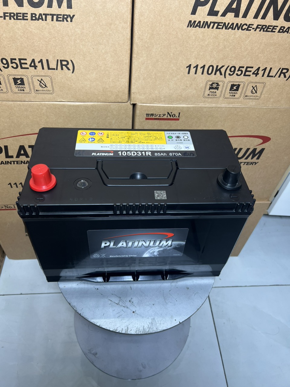 ắc quy platinum nhập khẩu 105d31lr 12v-90ah