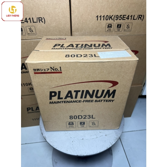ẮC QUY PLATINUM 80D23L  CCA540 12V-65AH , ẮC QUY Ô TÔ NHẬP KHẨU